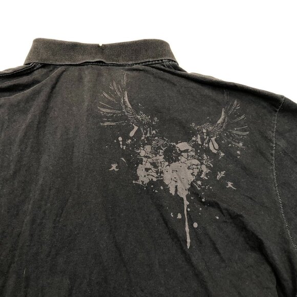 Blue Pronto Uomo Mens Polo Shirt Size XXL Short Sleeve Pullover Casual Black - Picture 6 of 9